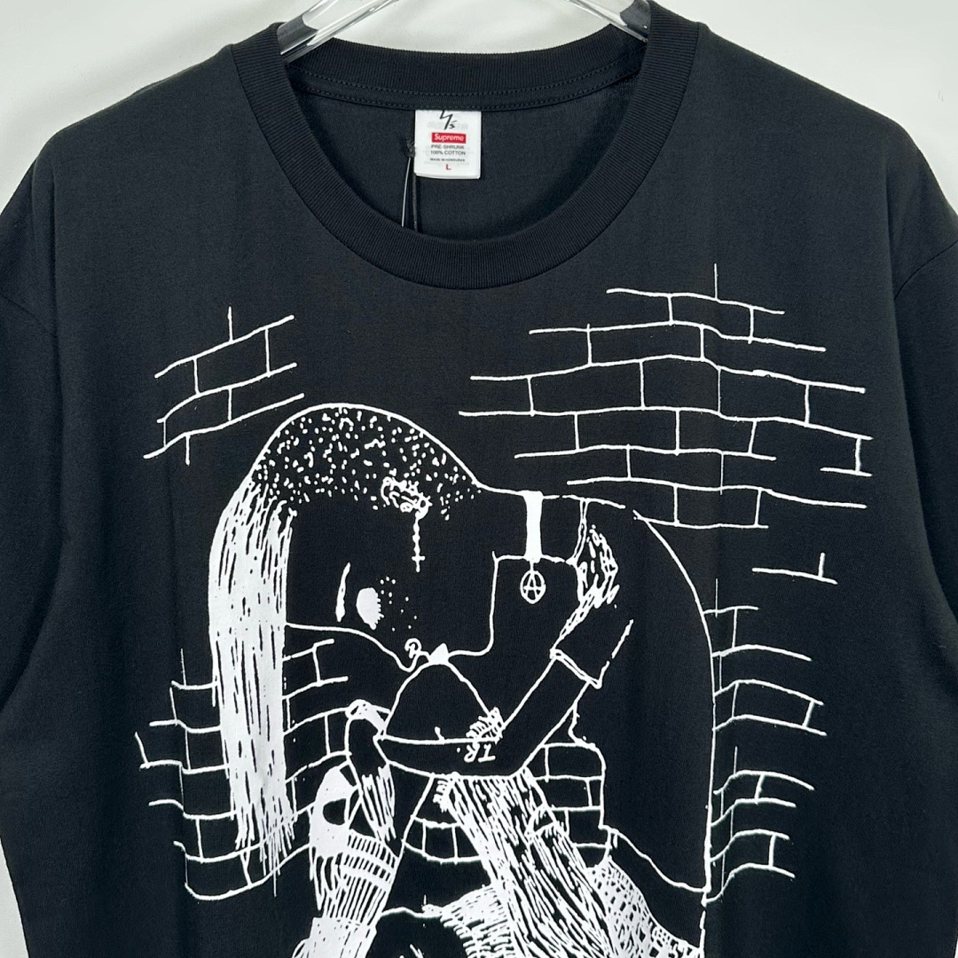 Supreme 128 Mountain Y'S THINKER TEE Print T Black White S-XL - Image 8