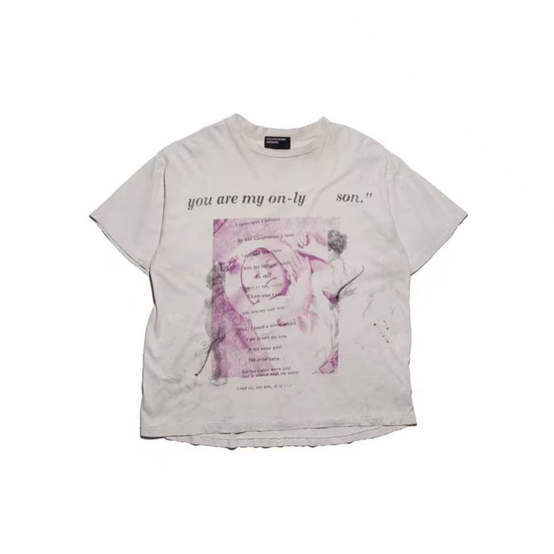 Enfants Riches Deprimes 118 Enfants Riches Deprimes Print Short Sleeve : S M L XL (White)