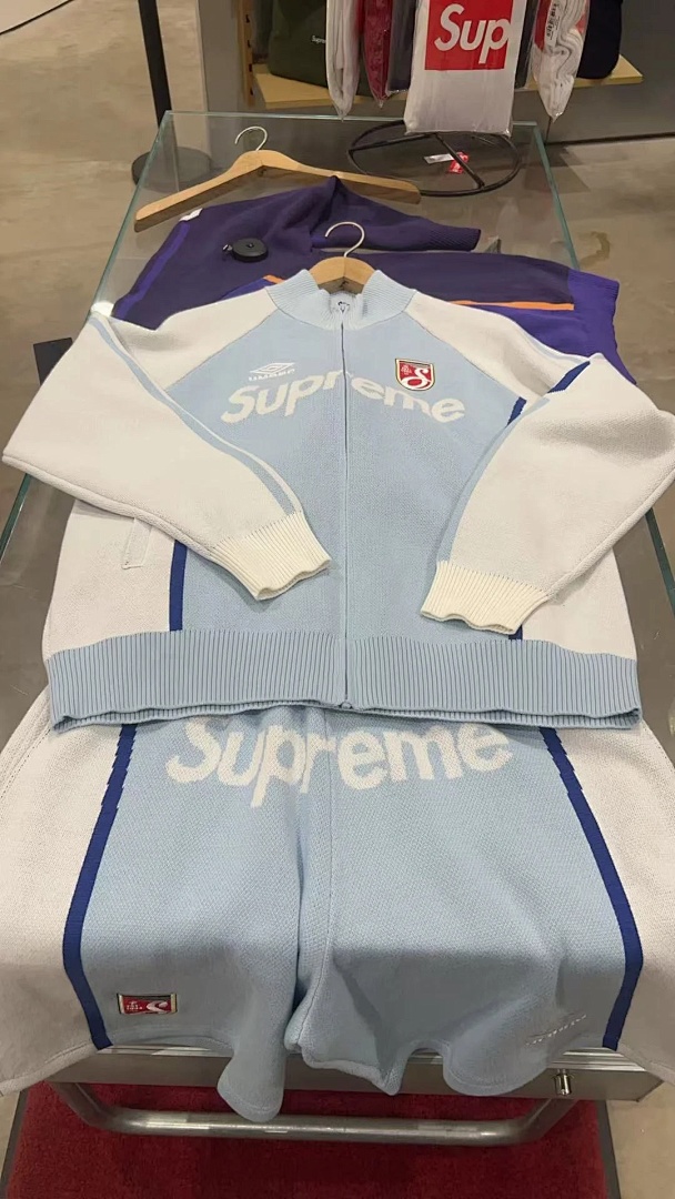 Supreme 288 UMBRO Collab SS25 KNIT SHORTS30 Patchwork Short Quad Black Red Purple Light Blue S-XL - Image 29