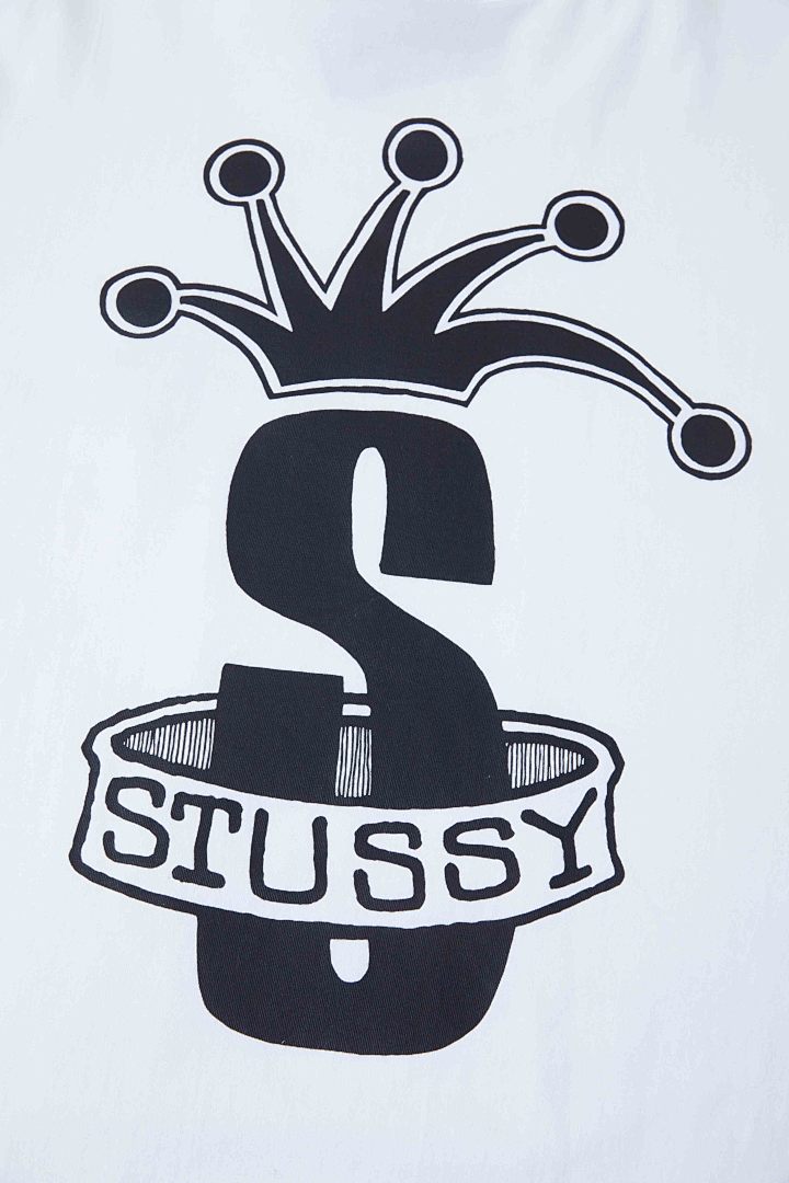 Stussy 118 Stu FW24 CROWN BAND S LOGO TEE Print Short Sleeve T Black White M L - Image 10