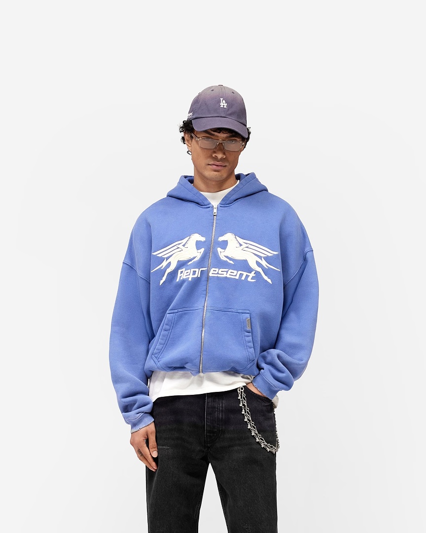 Represent 268 Represent Washed : S M L XL Mist (Blue) - Image 15