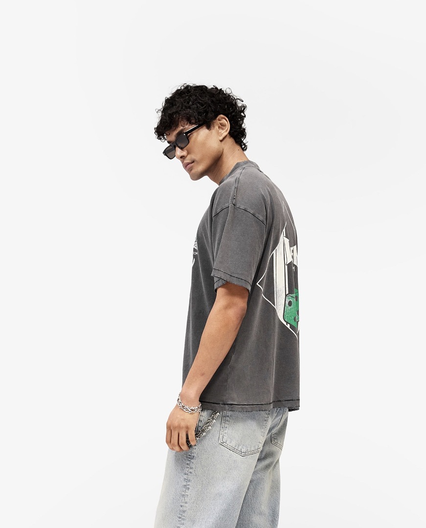 Represent New High Mens Womens Top Wide Short Sleeve : S M L XL Water (Black) - Image 28
