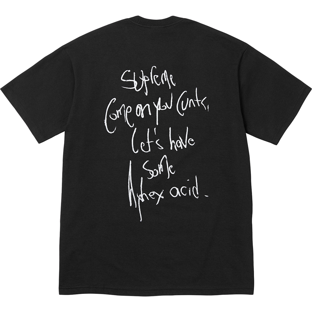 Supreme 118 25SS Aphex Twin Tee Short Sleeve Black White S M L - Image 3