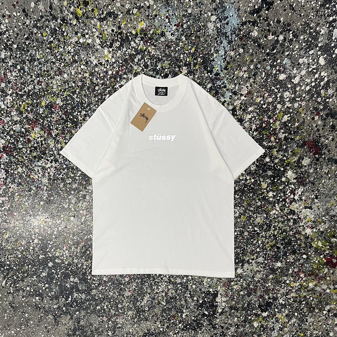 Stussy 108 Stu Light Print Short Sleeve T : Black White S Ｍ L XL XXL - Image 5