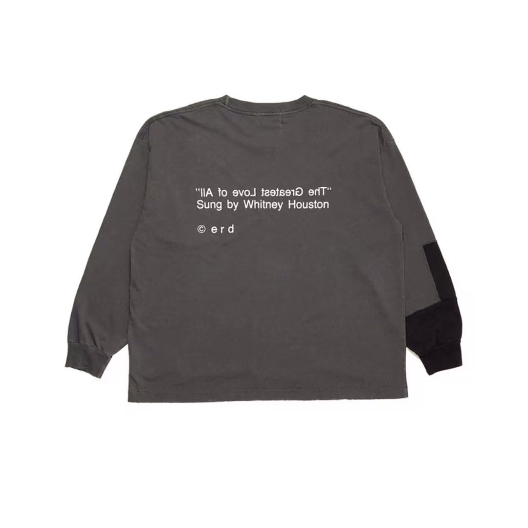 Enfants Riches Deprimes 168 Enfants Riches Deprimes 《 》 Patchwork Long Sleeve T : S M L XL (Black Grey) - Image 4