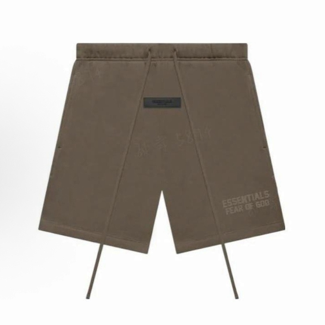 Essentials 148 Ess Double Velvet Solid Cotton Short Coffee Grey Black White Smoke Red XS-XL - Image 4
