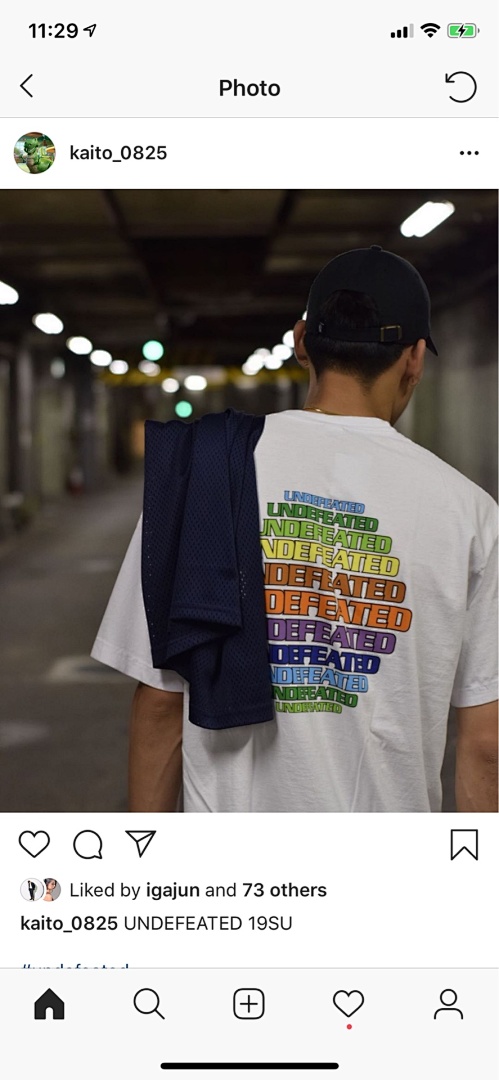 Unbranded 138 Undefeated Color Print Double T White Black SIZE: S Ｍ L - Image 17