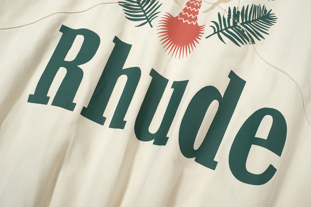Unbranded 338 RHUDE Patchwork Logo Gum White Green S-XL H8035# - Image 10