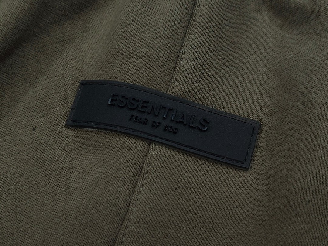 Essentials 148 Ess Double Velvet Solid Cotton Short Coffee Grey Black White Smoke Red XS-XL - Image 8