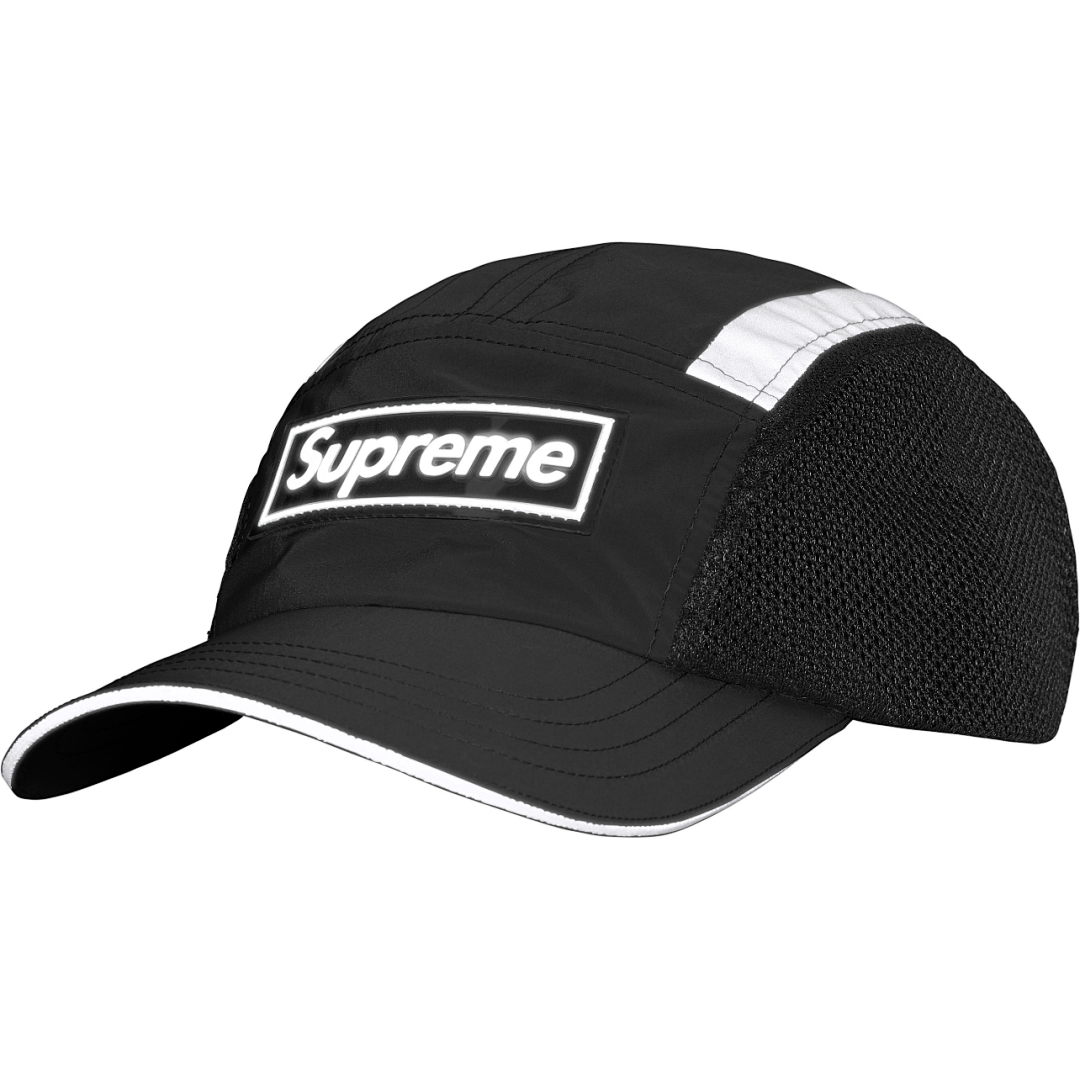 Supreme 138 25SS SIDE MESH CAMP CAP Canvas Light Black Apricot (Red) - Image 3