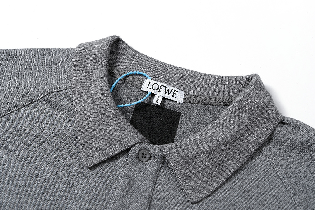 Ralph Lauren 158 L0E Wind Collar POLO Short Sleeve T Grey : S-XL E0002# - Image 4
