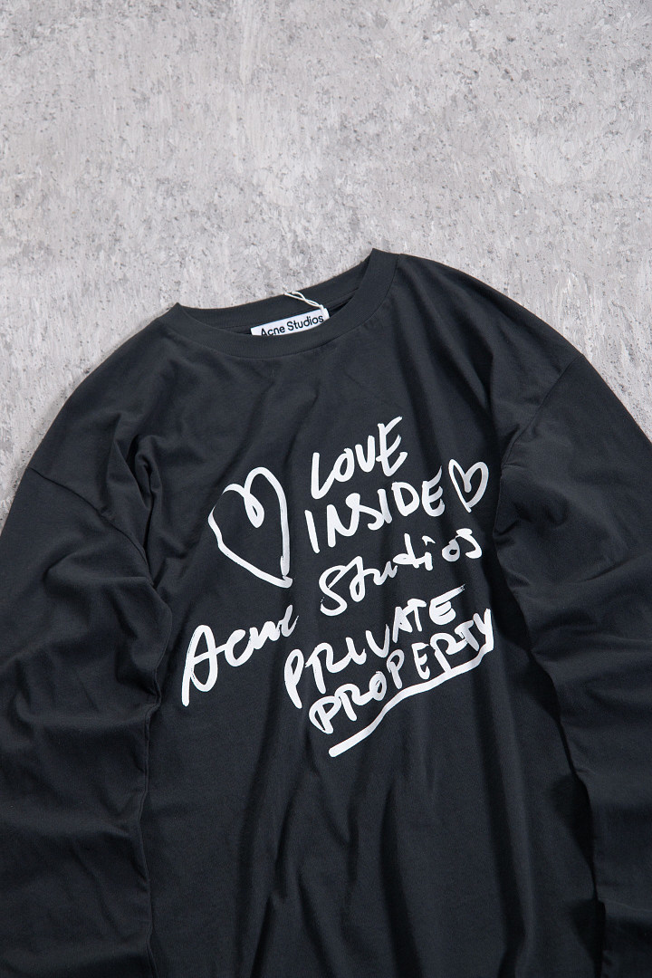 Acne Studios 158 Valentines Day Limited Long Sleeve : White Black S-XL - Image 5