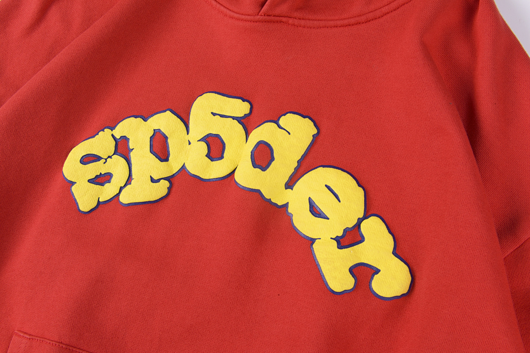 Sp5der 258 Sp5Der Logo Print High Red S-XL - Image 6