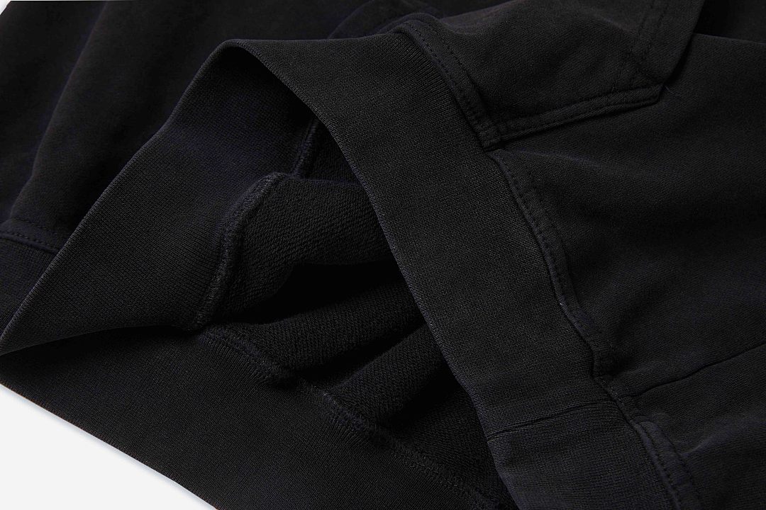 On Running ON SALE138 Rhude Black Campione Hoodie Big R Washed Print Short Wide Boxy : S M L - Image 11