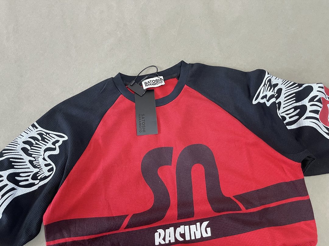 Unbranded 148 SATOSHI NAKAMOTO SN Racing Wind Long Sleeve T : Blue Red S M L - Image 23