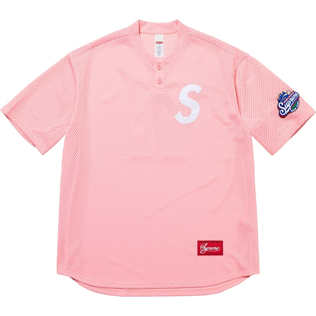 Bape 198 SS25 S LOGO BASEBALL HENLEY TEE Collar T (Black White Blue Pink Green Camo) - Image 15