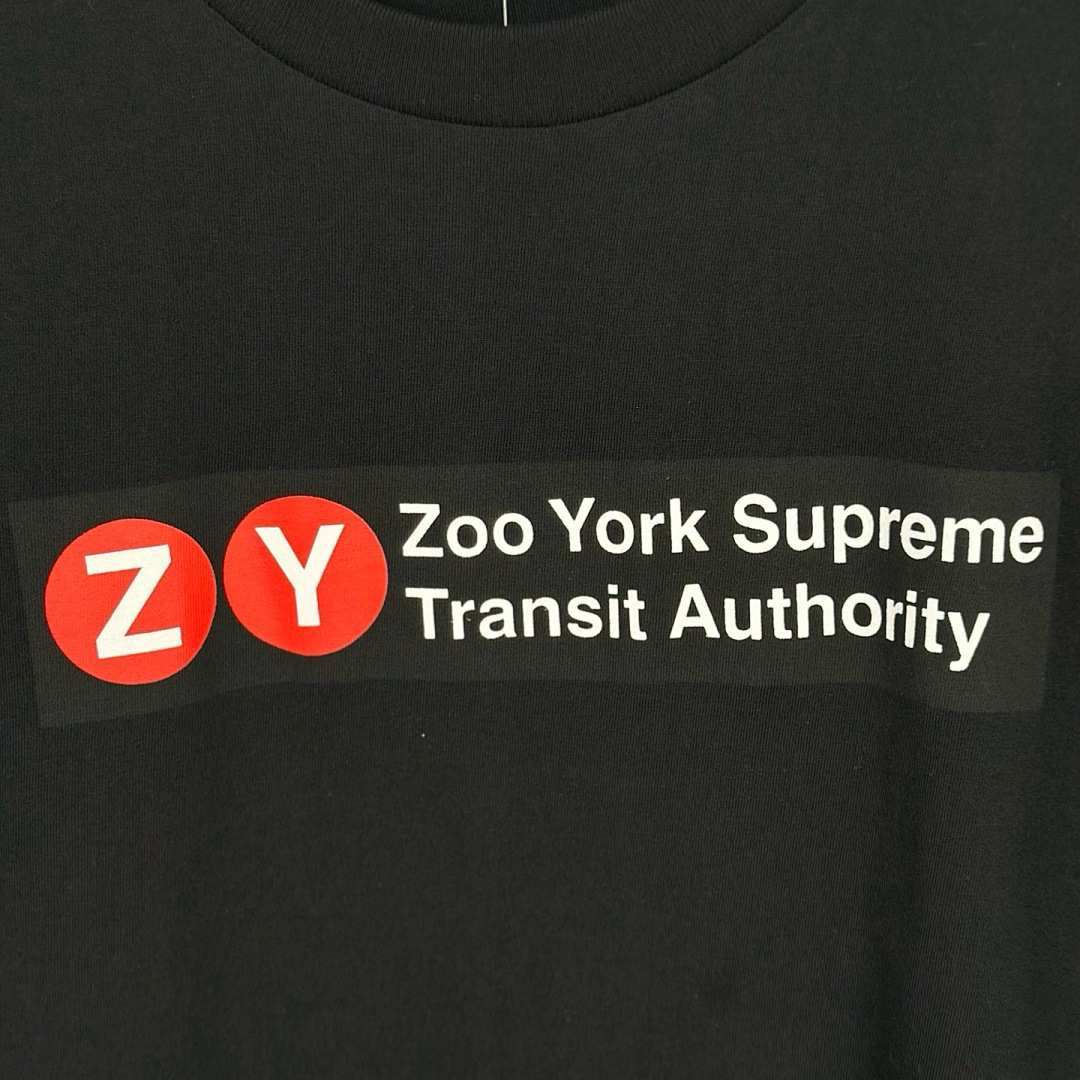 Off-White 128 ZOO YORK TRANSIT TEE T Short Sleeve Black Off White S-XL - Image 8
