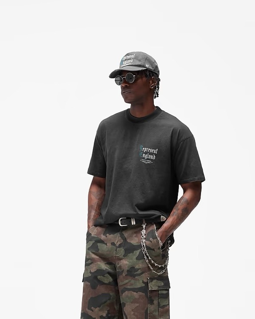 Off-White 128 REPRESENT New High Mens Womens Top Water Wide Short Sleeve T : S M L XL Off (White) - Image 22