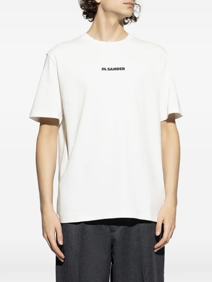 Unbranded 108 JIL Wind Small Logo Print Short Sleeve T White S-L J9892# - Image 18