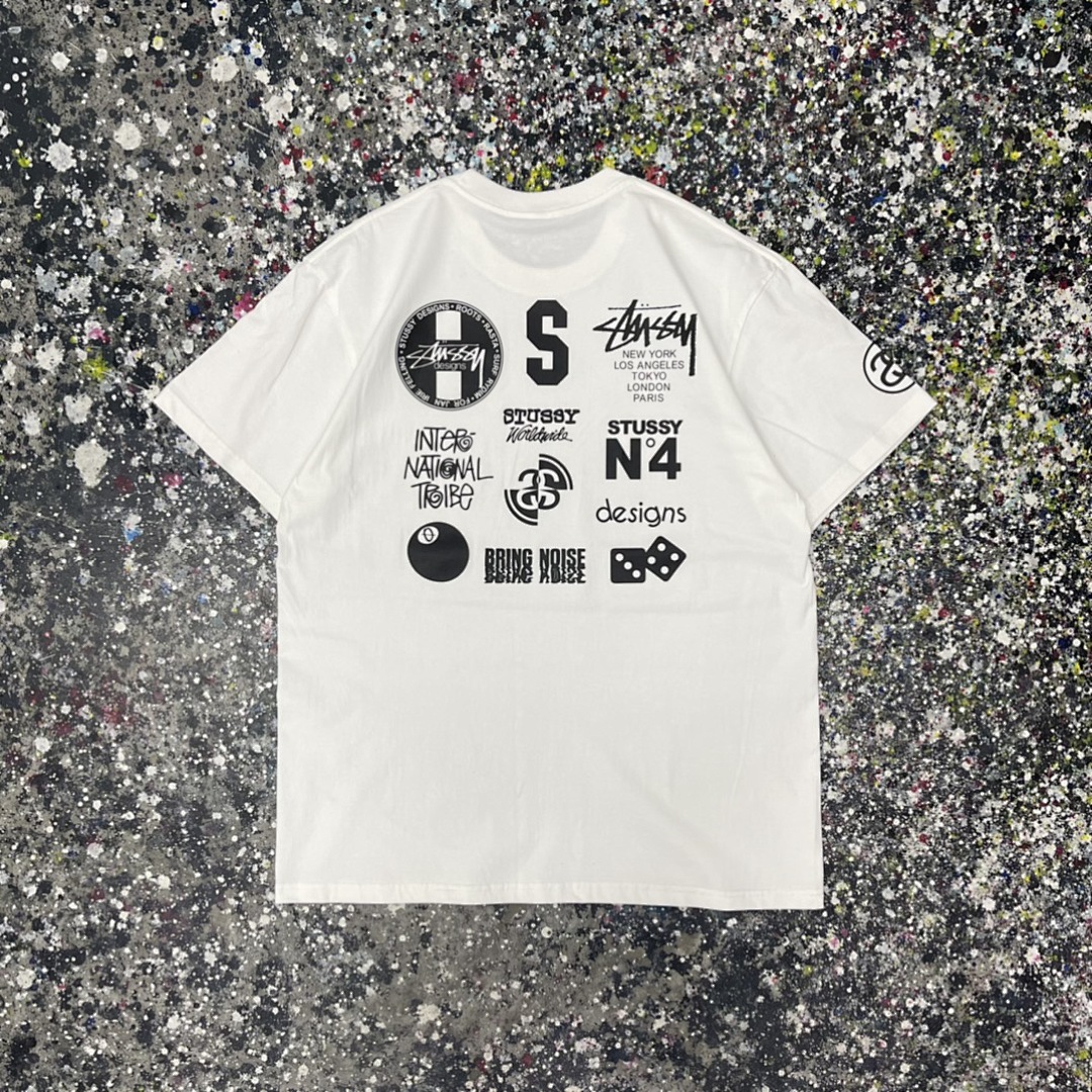 Stussy 108 Stu Print Short Sleeve T : Black White S Ｍ L XL XXL - Image 13