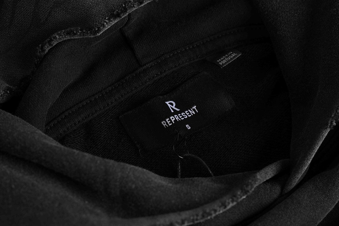Represent 268 REPRESENT Legacy Hoodie Sky Print Washed : White Black S M L - Image 17