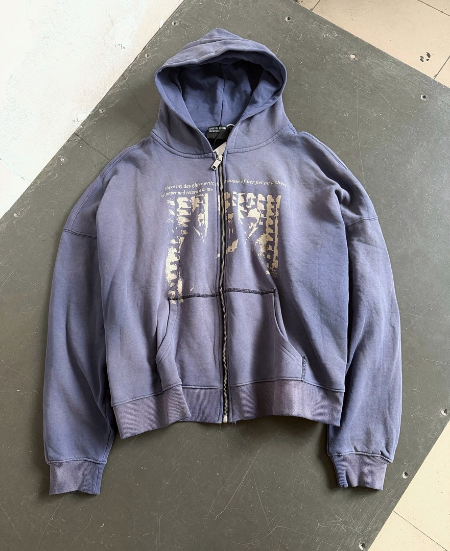 Enfants Riches Deprimes 258 Enfants Riches Deprimes Leave My Daughter Write Zip Up Hoodie Sleeve : S-XL - Image 4