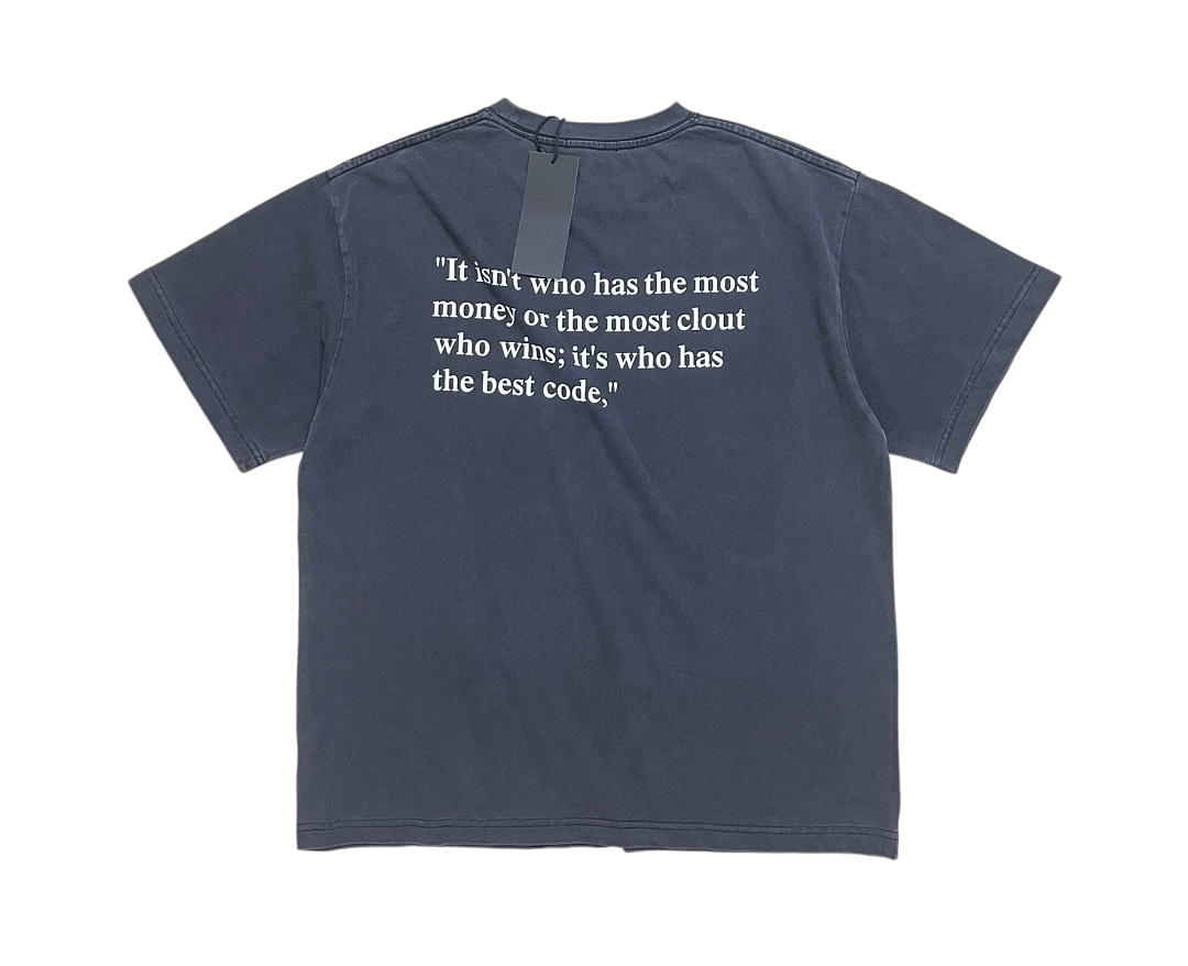 Unbranded 128 Satoshi Nakamoto Washed Short Sleeve T : Black S M L - Image 5