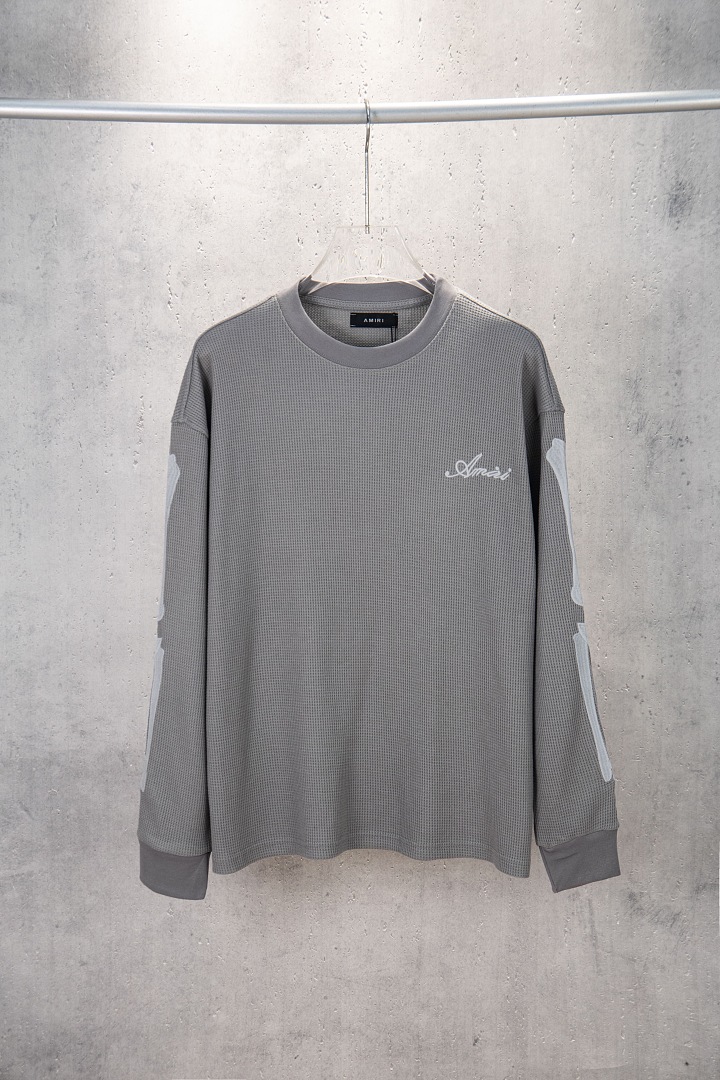 AMIRI 168 Wide Version Model Long Sleeve Black Apricot Light Grey S M L XL 601# - Image 68