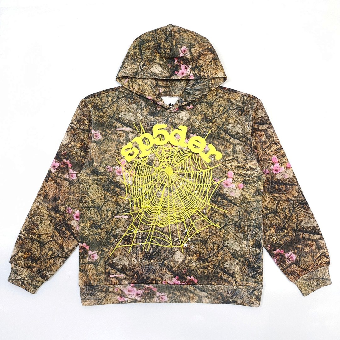 Sp5der HOODIE Brown Angel 555 Mens Womens Top S-XXL