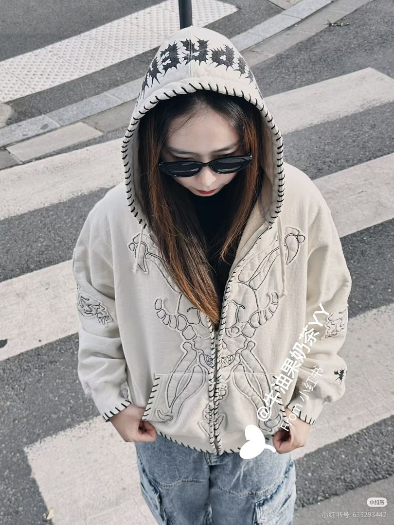 Supreme 498 YS Y'S BY YOHJI YAMAMOTO/ Mountain Collab ZIP UP HOODED / Black Light Apricot S - Image 30
