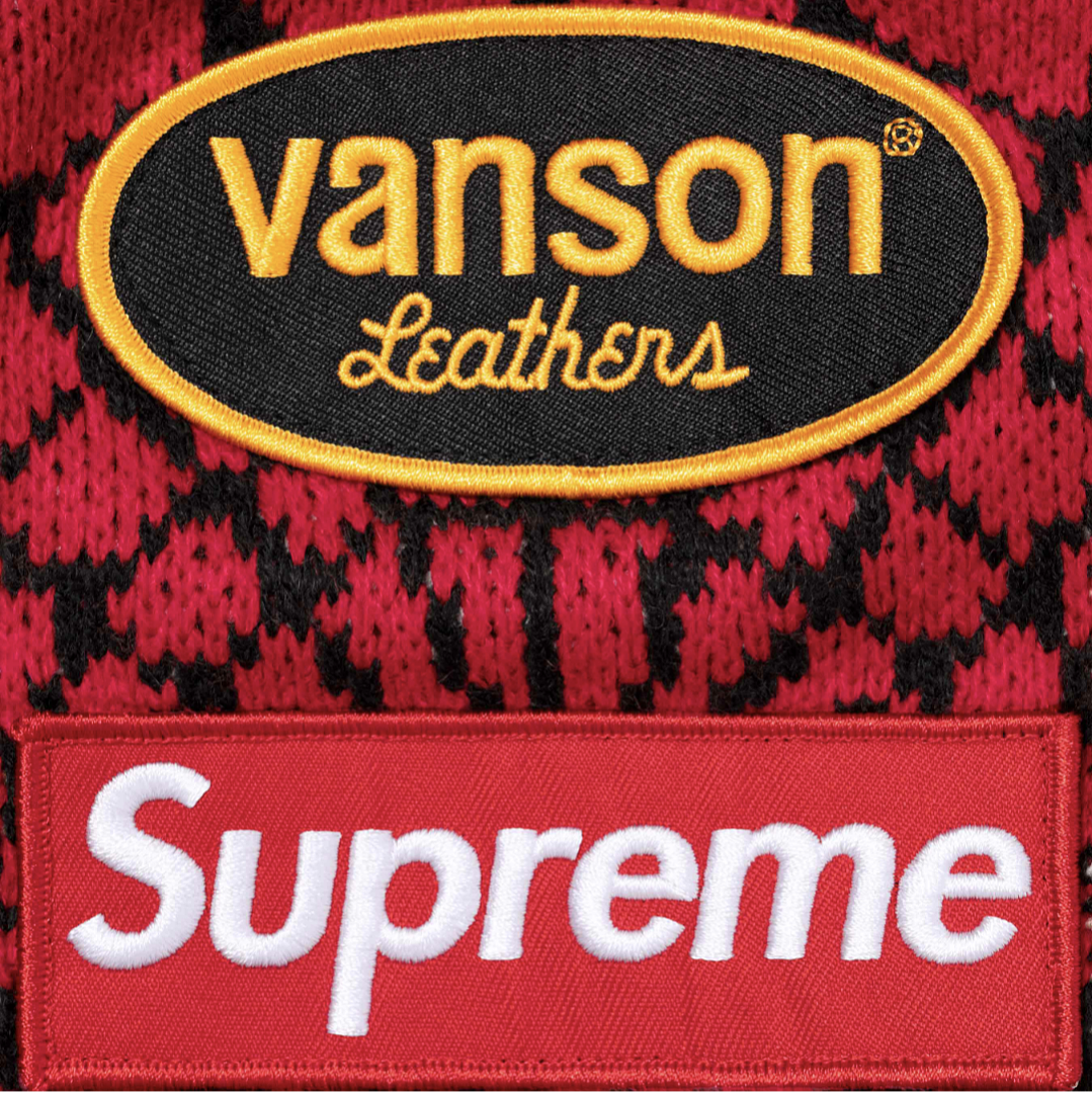 Sp5der 368 VANSON SPIDER-MAN SWEATER SS26 Embroidered Collar Fleece Black Red S - Image 4