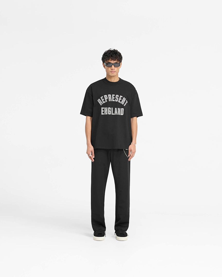 Represent 128 REPRESENT ENGLAND APPLIQUE T-SHIRT Wind Floral Short Sleeve T : Black S M L - Image 5