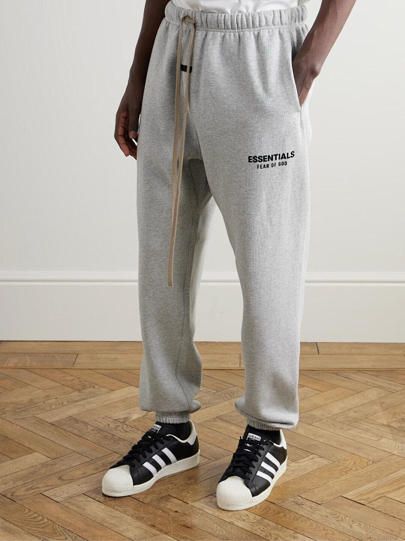Essentials 178 Ess FALL24 HOLIDAY Fleece EssentialSweatpant Print Lace Up Velvet : Dark Mist Grey Light Black Desert Gold Brown :S-XL - Image 39