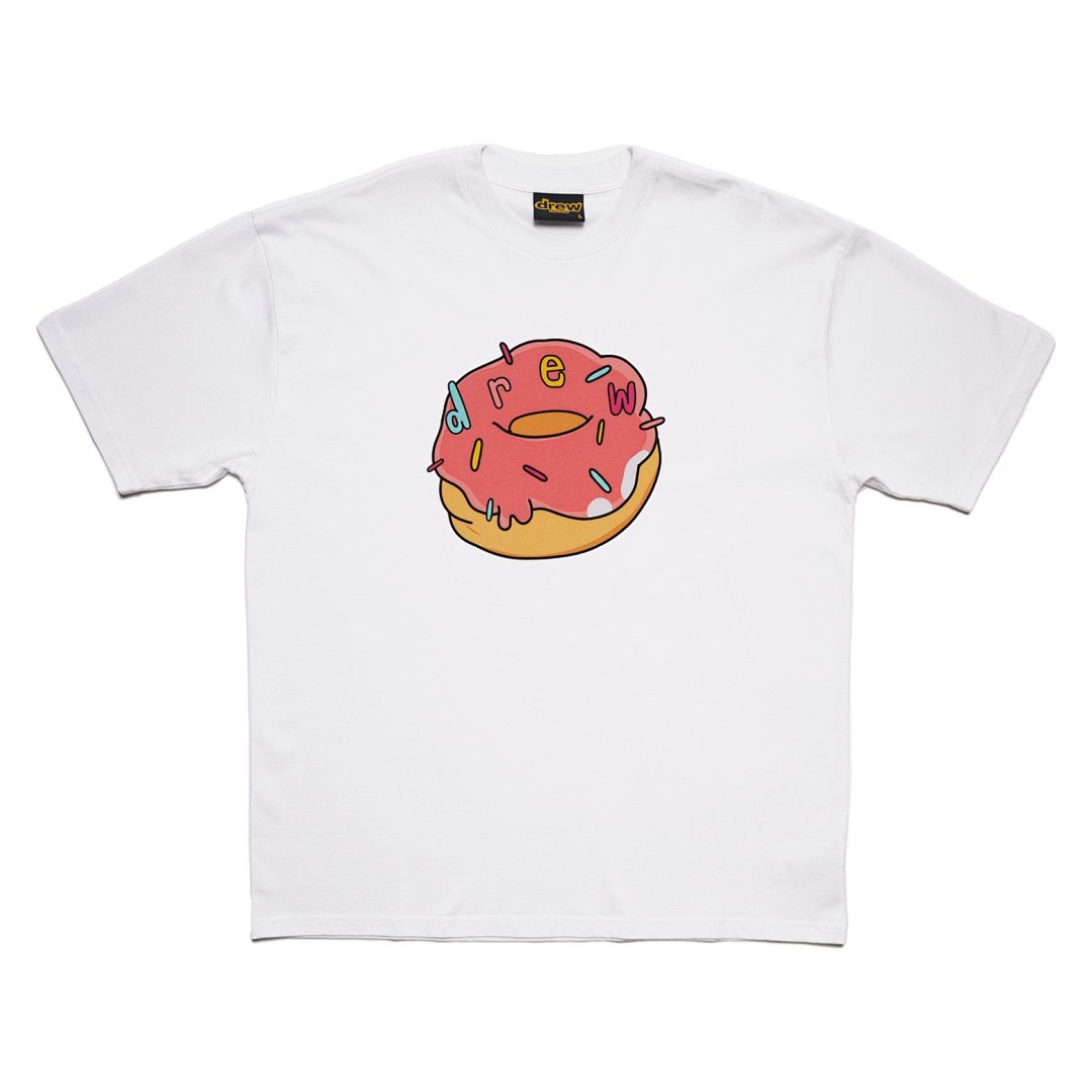 Drew House 98 DREW HOUSE DONUT Ss TEE Print Collar Short Sleeve T White S M L - Image 16