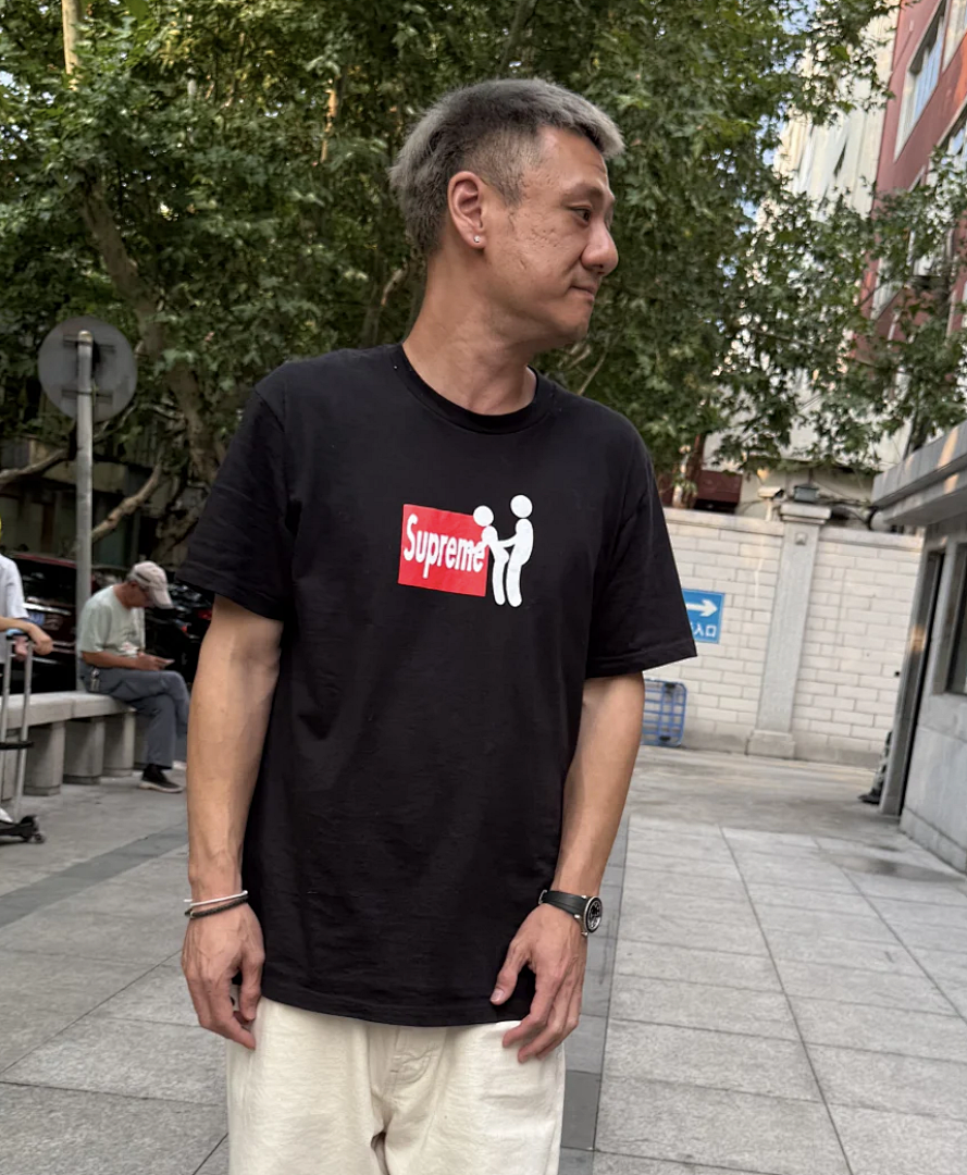 Supreme 128 FW25 STICK TEE Wind T Black White S-XL - Image 13