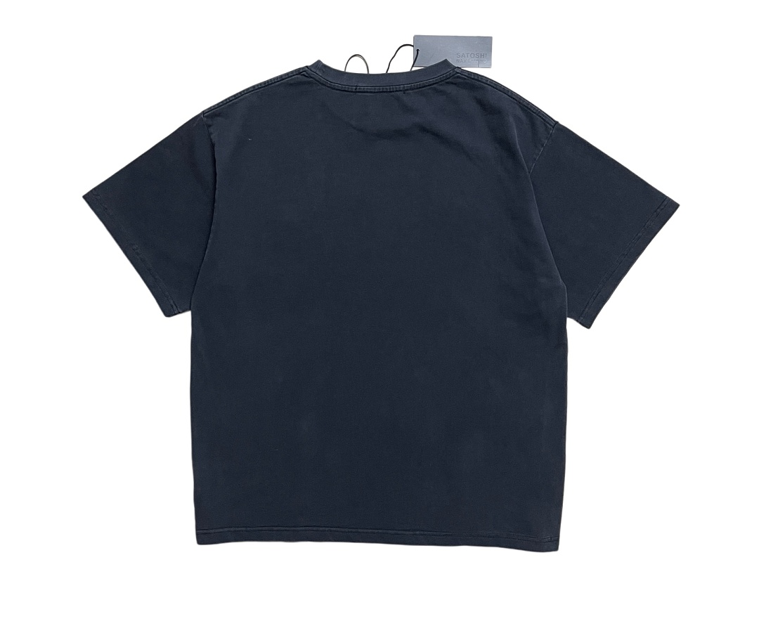 Unbranded 138 Satoshi Nakamoto Color Gradient “Satoshi” Print Short Sleeve T Washed Black S M L - Image 3