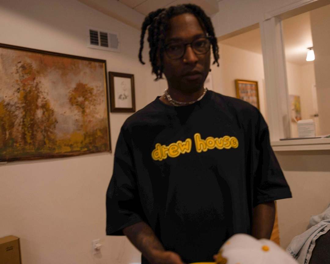 Drew House 98 DREW HOUSE SS TEE VIOLET LOGO Print Short Sleeve T Purple Yellow Black S M L - Image 10