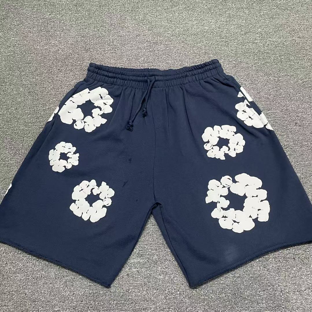 Unbranded 178 TOP Denim Tears Cotton Floral Print Short : Black Blue Grey Pink S-XL - Image 5