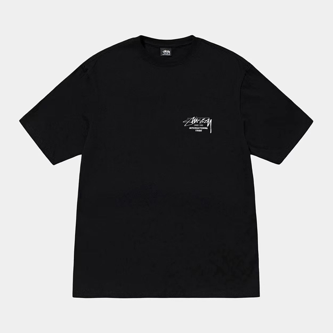 Stussy 108 Stu FW24 BEAT SOUNDS TEE PIGMENT DYED Print Short Sleeve T Black White S M L - Image 17