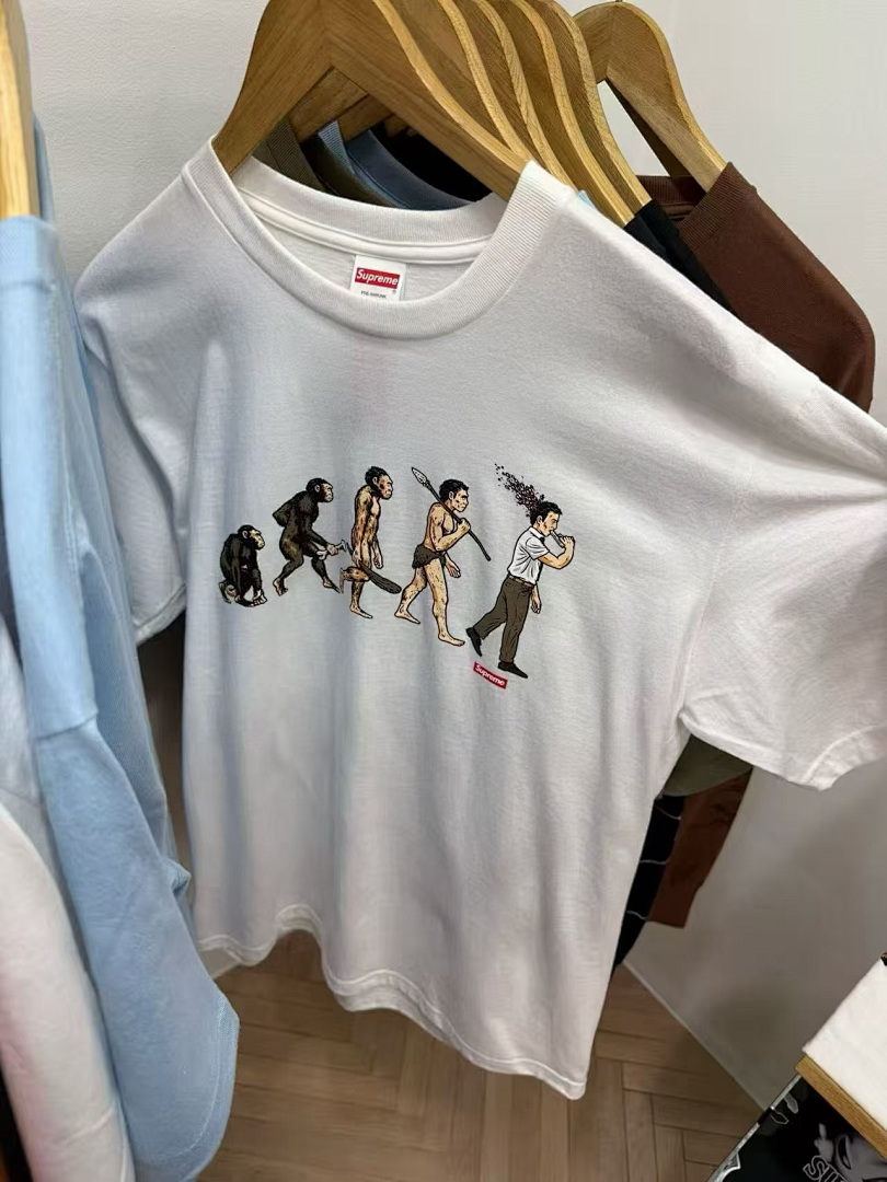 Supreme 138 SS26 EVOLUTION TEE Print Short Sleeve Black White S-XL - Image 28