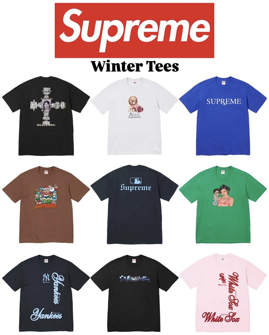 Supreme 138 DUST TEE Small Print T Black White S- XL - Image 6