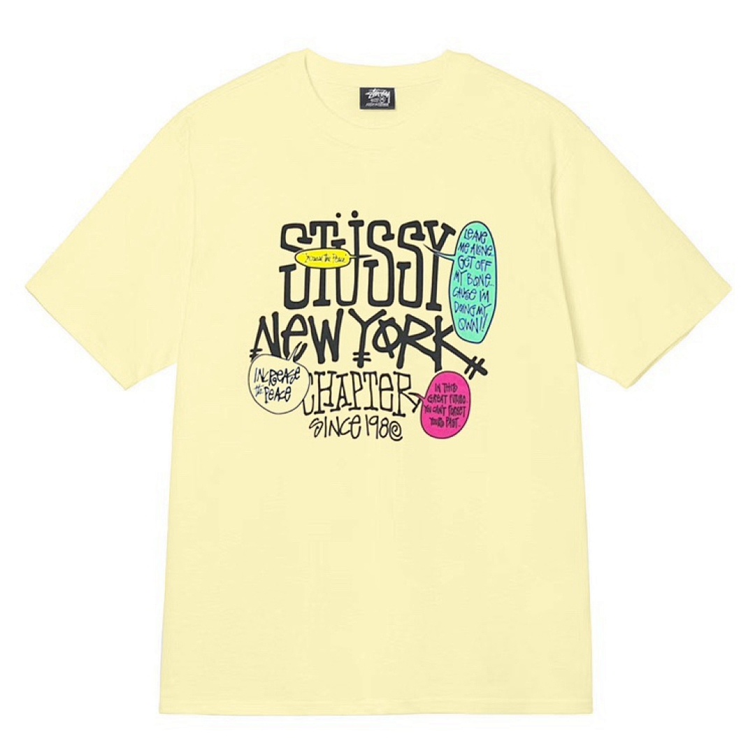 Stussy 108 Stu Color Grass City Short Sleeve T : Black White Grey Apricot S Ｍ L XL - Image 17