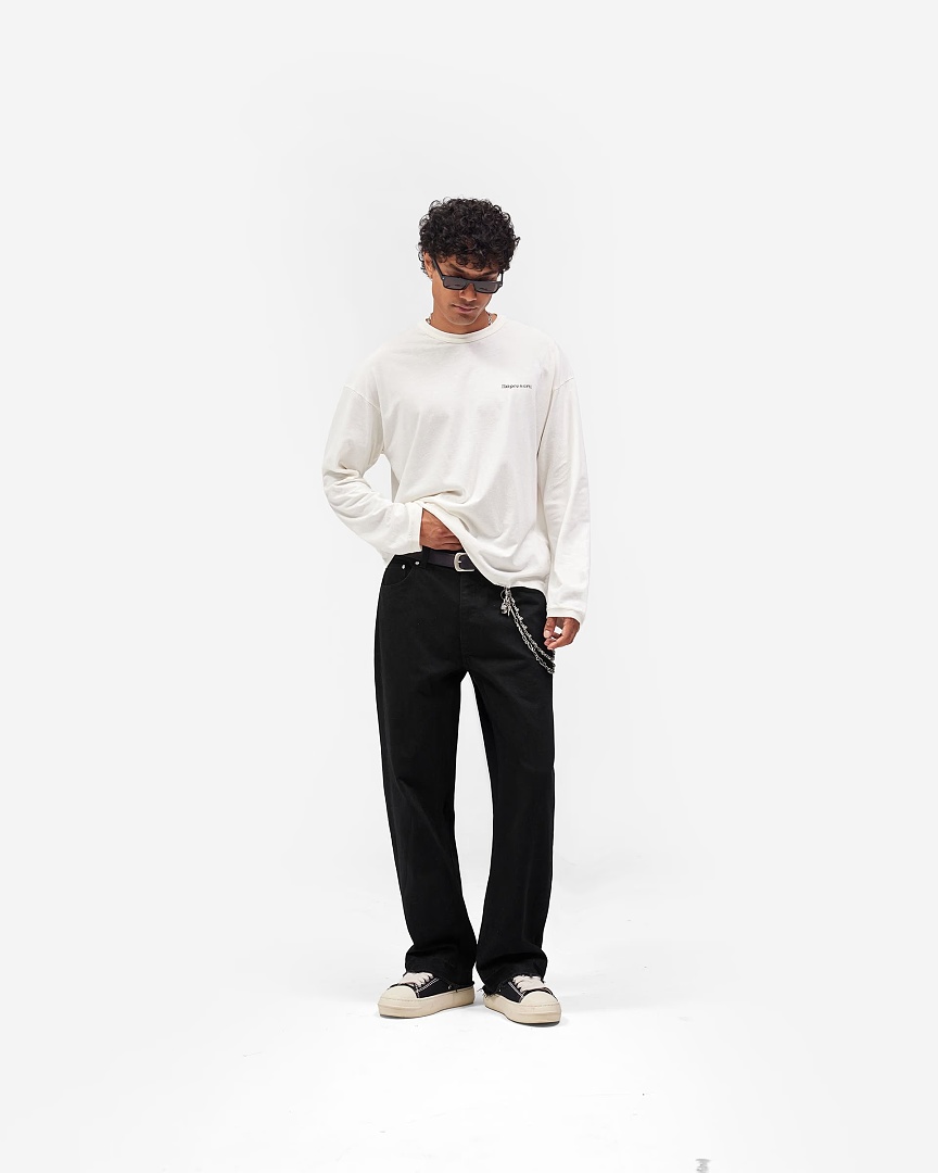 Represent 138 Represent High Long Sleeve : White S M L - Image 15