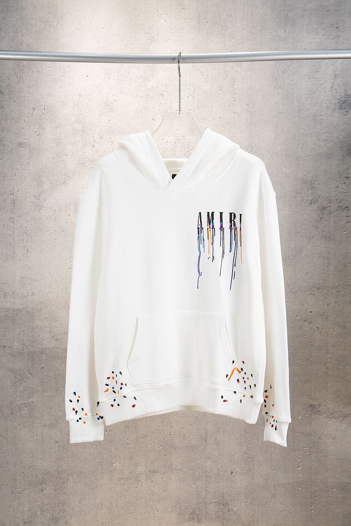 AMIRI 218 Wide Version Model Long Sleeve Black White S M L XL 605# - Image 37