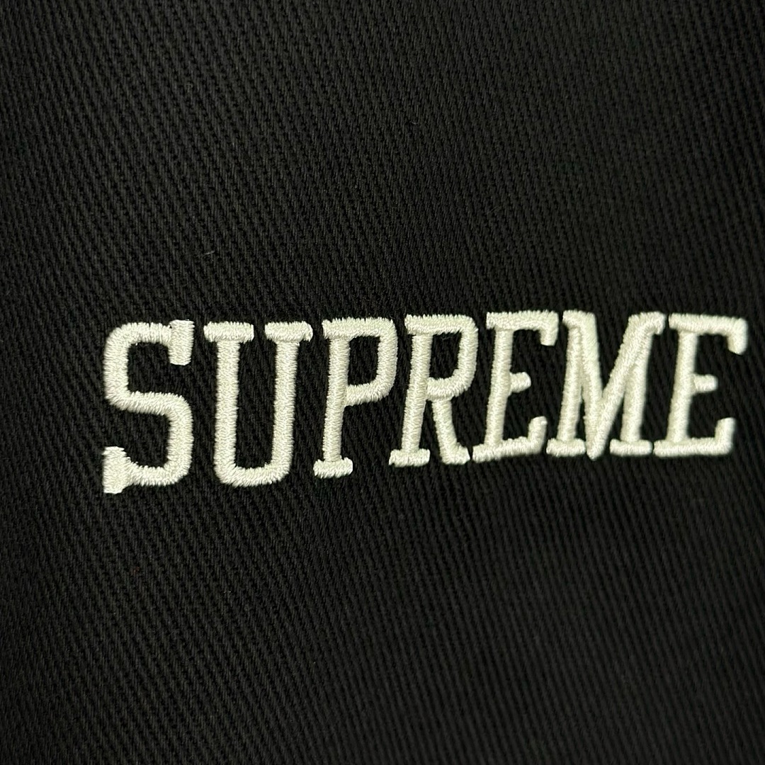 Off-White 268 SS25 40 Acres Twill Baseball Jersey LOGO Short Sleeve Black Off White S-XL - Image 39