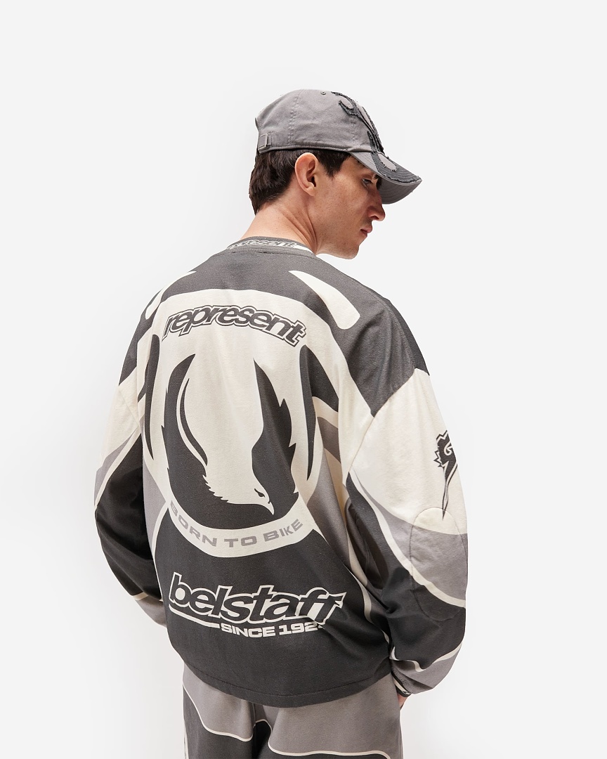 Represent 168 Represent × Belstaff Collab Long Sleeve : S M L XL Cream Apricot - Image 15