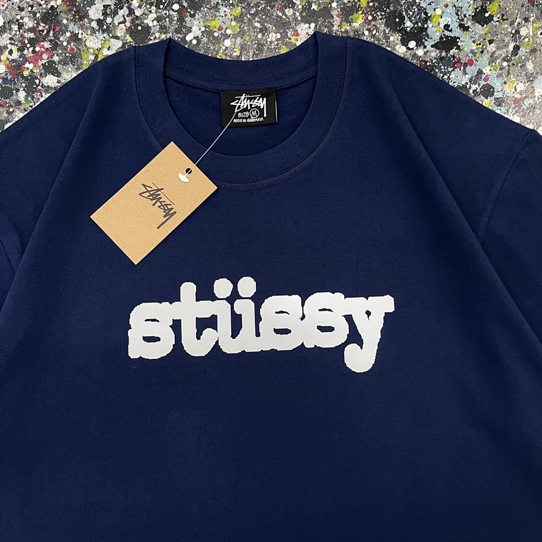 Stussy 108 Stu Light Print Short Sleeve T : Black White Grey Green S Ｍ L XL XXL - Image 8