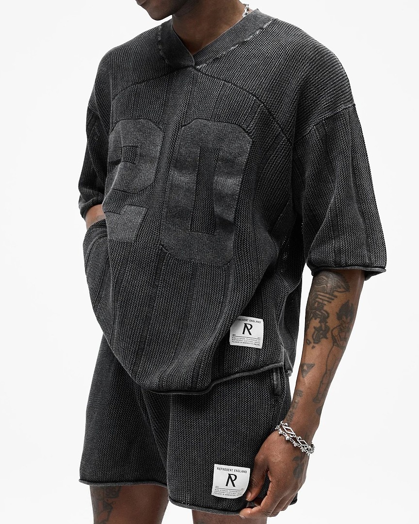 Represent 198 Represent Olive Short Sleeve : S M L XL (Washed Black) - Image 14