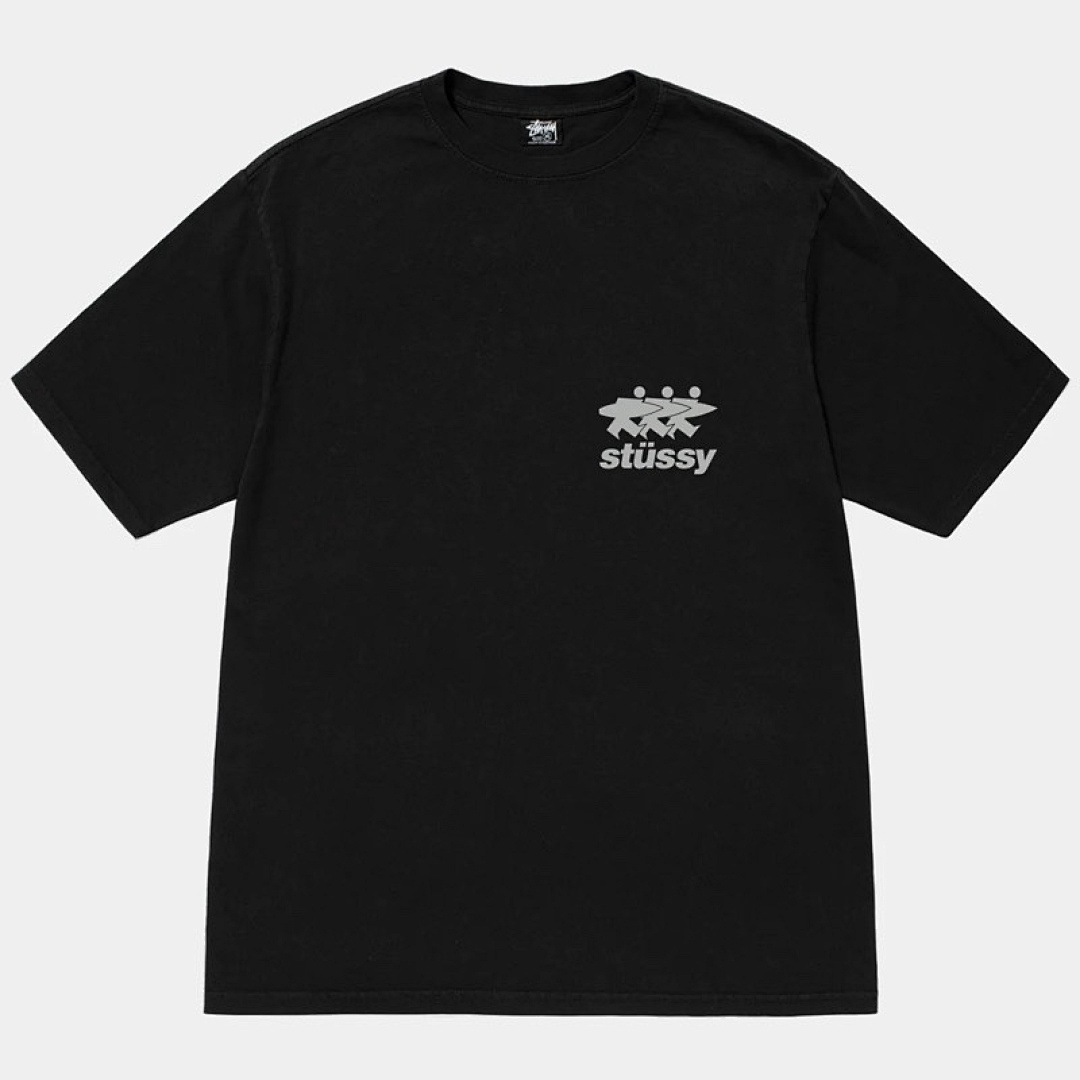 Stussy 98 STU 24SS SURFWALK PIGMENT DYED TEE Small Print Short Sleeve T : Black White S M L XL Y2413# - Image 5