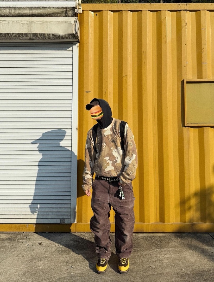 Stussy 198 STU Long Sleeve 2014 : Black Apricot White Sand Desert Camo Red Blue Yellow S-XL - Image 40